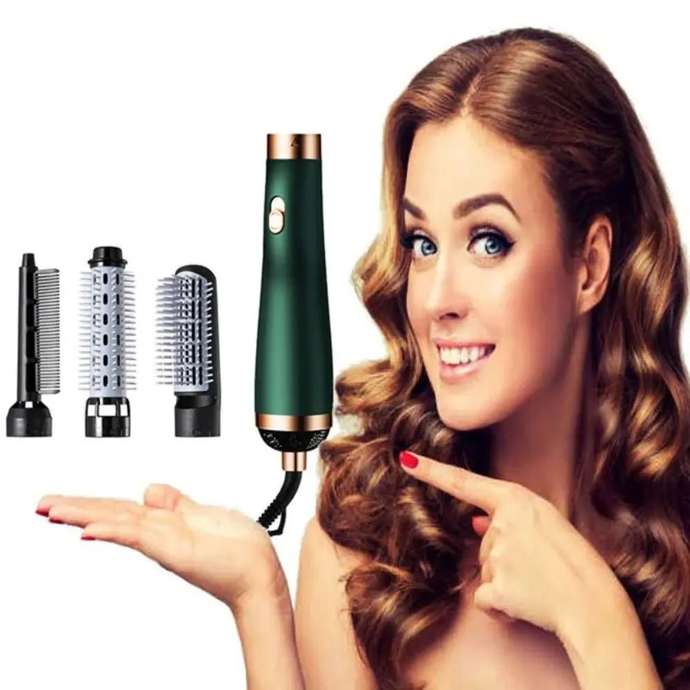 3 - in - 1 Hot Air Styler for Drying, Straightening & Curling – Multi - Functional Hair Styling Tool - Emirati Elegance