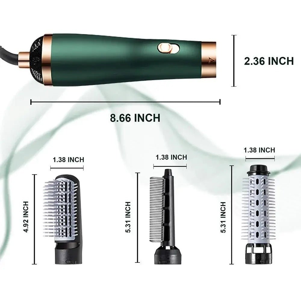 3 - in - 1 Hot Air Styler for Drying, Straightening & Curling – Multi - Functional Hair Styling Tool - Emirati Elegance