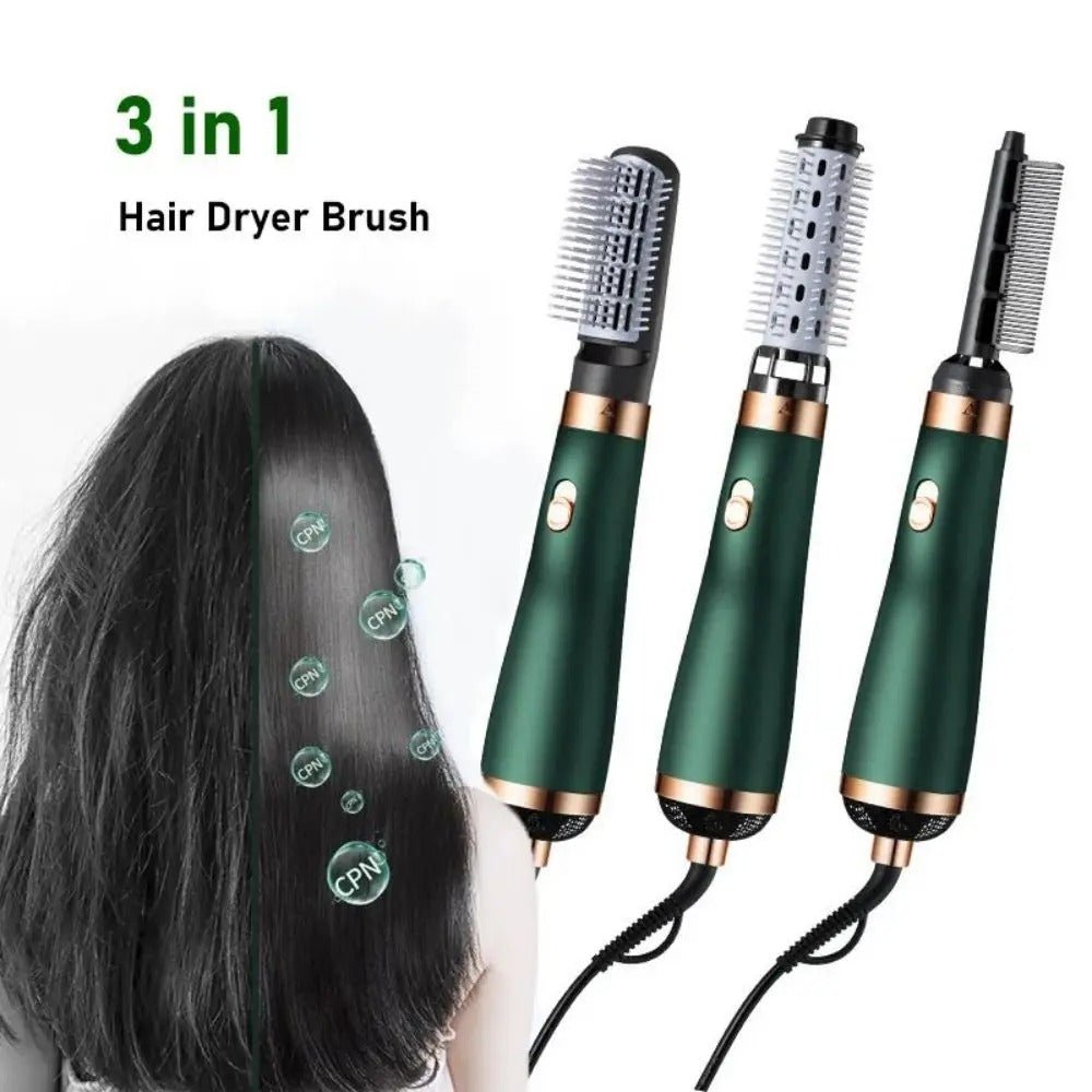 3 - in - 1 Hot Air Styler for Drying, Straightening & Curling – Multi - Functional Hair Styling Tool - Emirati Elegance