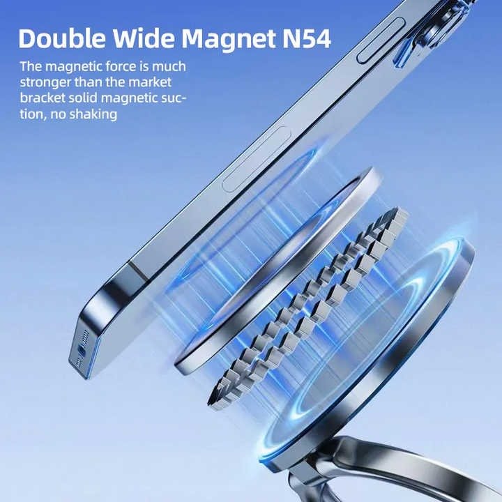 360° Rotatable Magnetic Phone Stand with 3 - Axis Multi - Angle Adjustable Design - Emirati Elegance