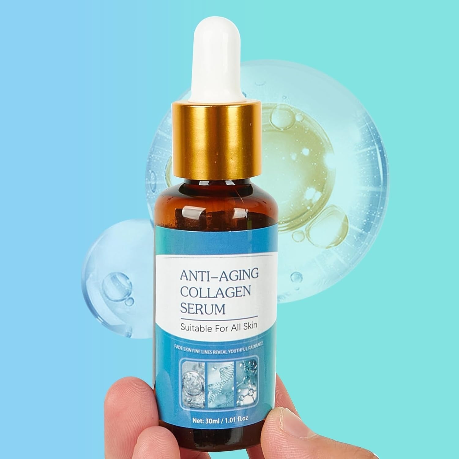 Anti - Aging Collagen Serum with Hyaluronic Acid & Vitamin C – Hydrate, Brighten & Firm Skin - Emirati Elegance