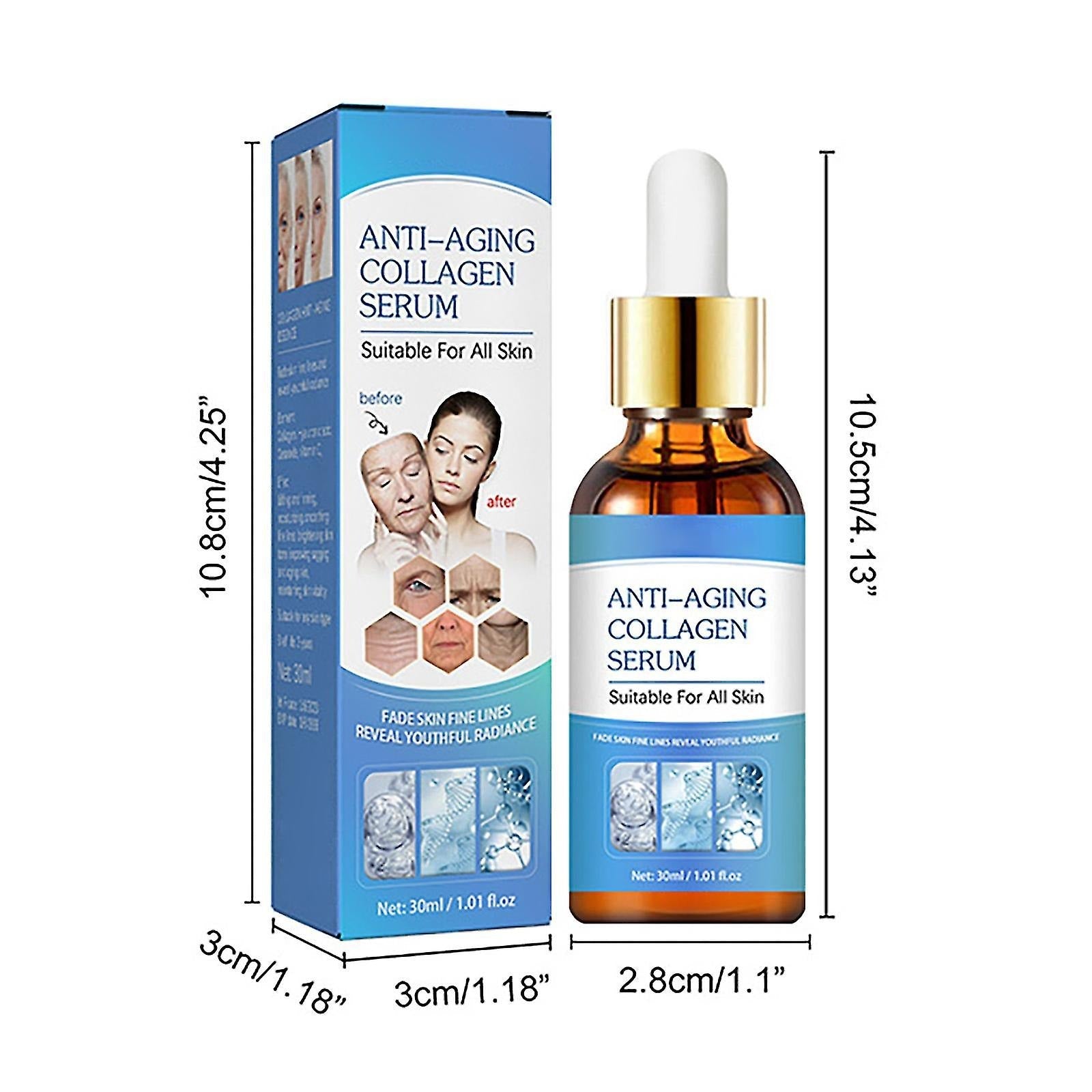 Anti - Aging Collagen Serum with Hyaluronic Acid & Vitamin C – Hydrate, Brighten & Firm Skin - Emirati Elegance