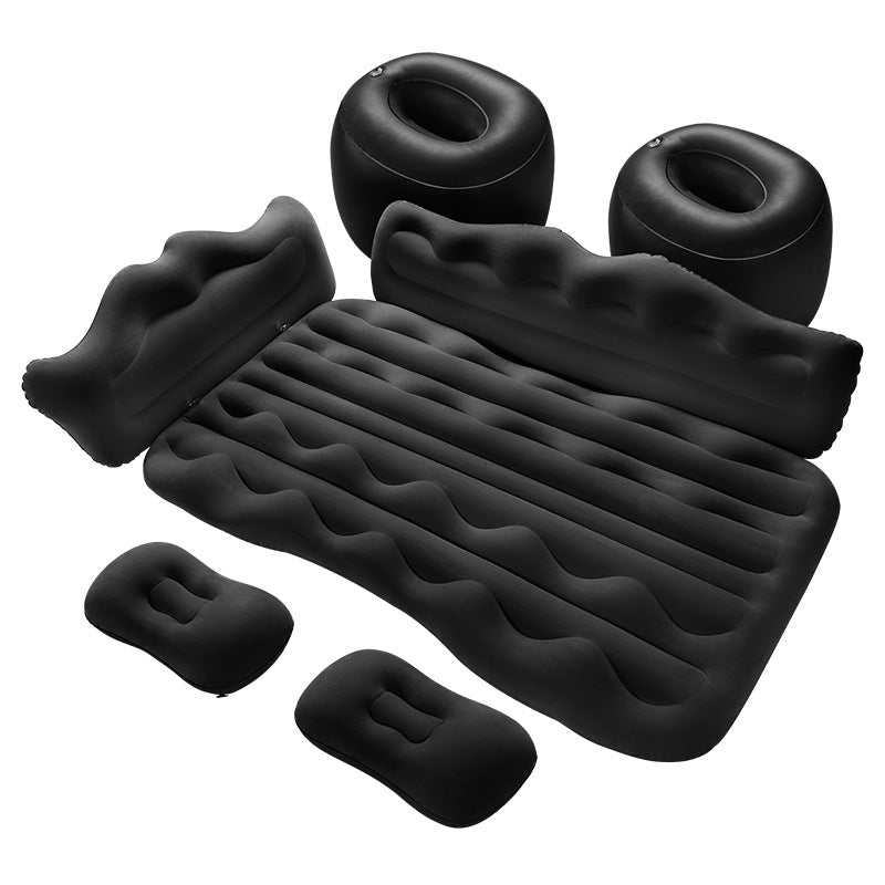 Inflatable Car Air Mattress – Portable Back Seat Travel Bed with Pillows for SUV & Sedan - Emirati Elegance