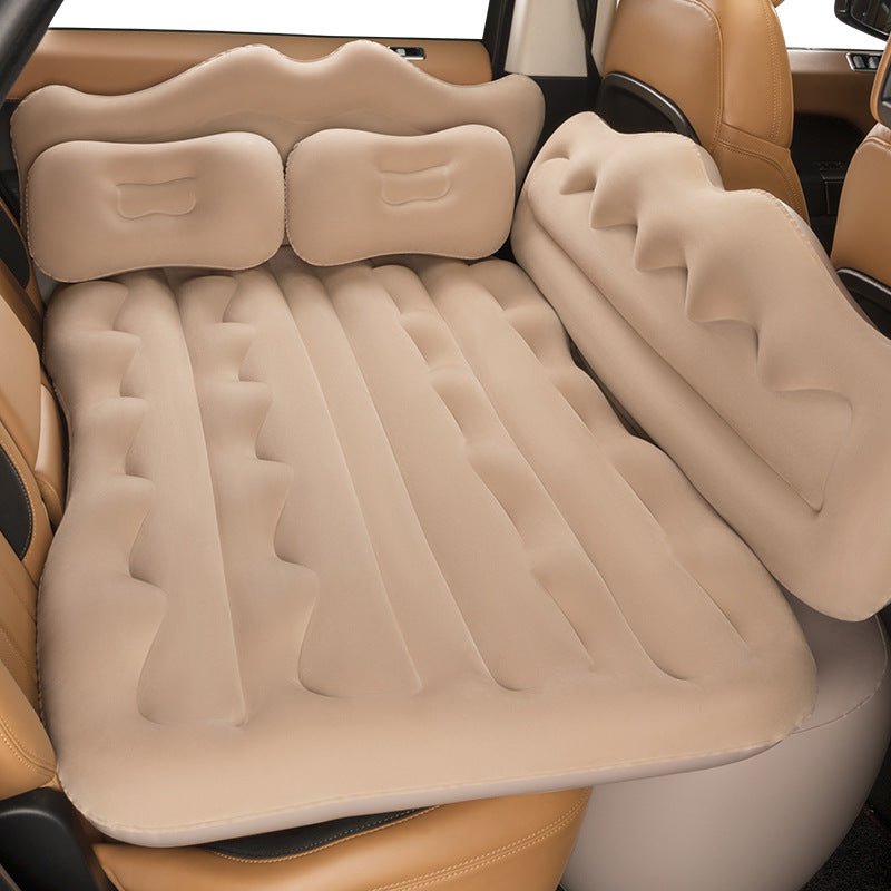Inflatable Car Air Mattress – Portable Back Seat Travel Bed with Pillows for SUV & Sedan - Emirati Elegance