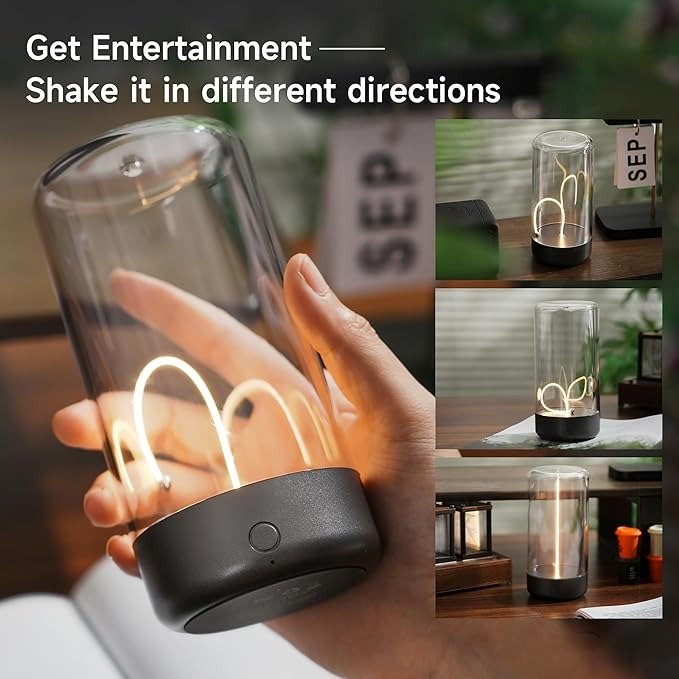 Interactive LED Table Lamp with Shake Sensor – Fun and Stylish Light for Office, Bedside & Decor - Emirati Elegance