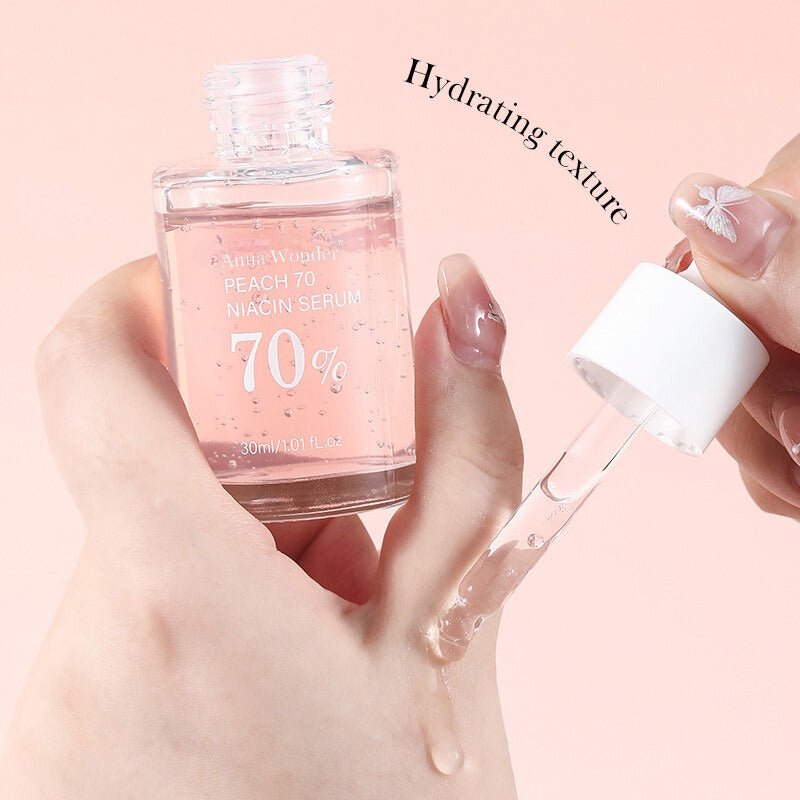 Peach 70% Niacinamide Serum – Brightening & Hydrating Facial Essence for Glowing Skin - Emirati Elegance