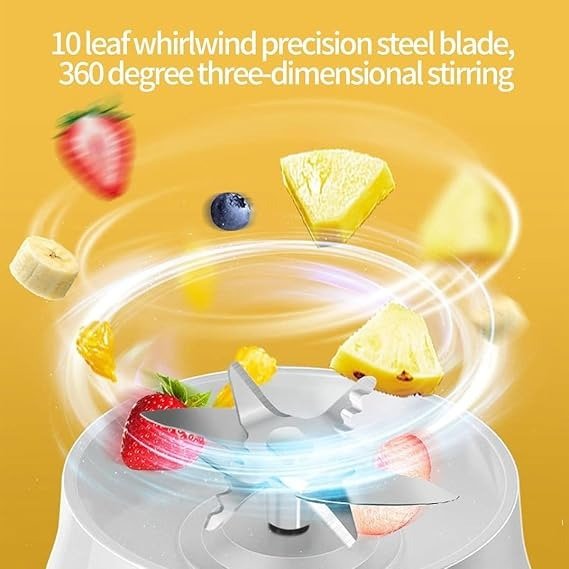 Portable High - Speed Blender – Rechargeable Smoothie Maker for Fresh Juices, Shakes & Healthy Drinks - Emirati Elegance