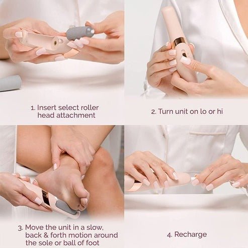Rechargeable Electric Pedicure Foot File – Smooth & Remove Calluses Easily at Home - Emirati Elegance