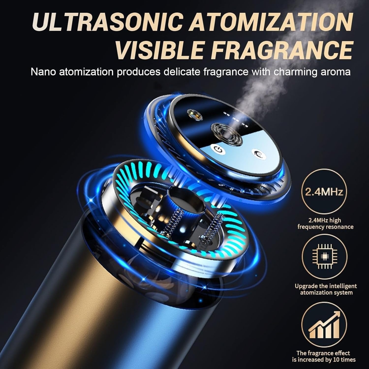 Smart Car Aroma Diffuser with Auto On/Off – 4 Fragrance Modes & Odor Elimination - Emirati Elegance