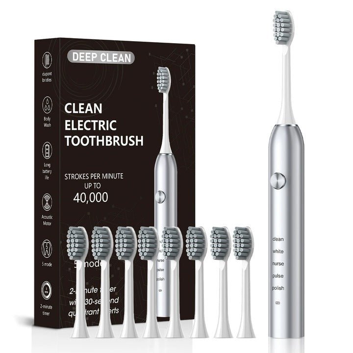 Sonic Electric Toothbrush – 5 Cleaning Modes, Rechargeable & Waterproof Design - Emirati Elegance