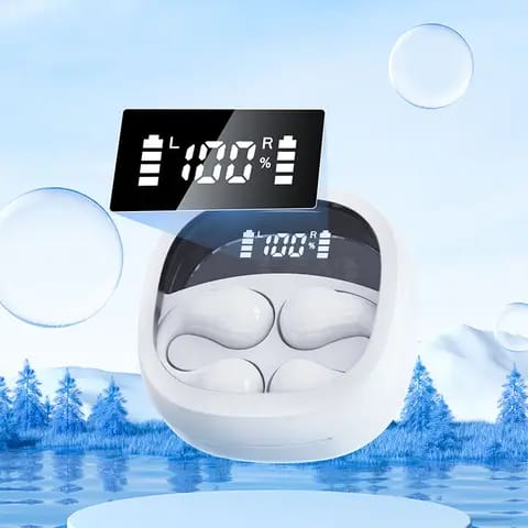 Wireless Bluetooth Earbuds with LED Display & Noise Reduction – Stylish Design - Emirati Elegance